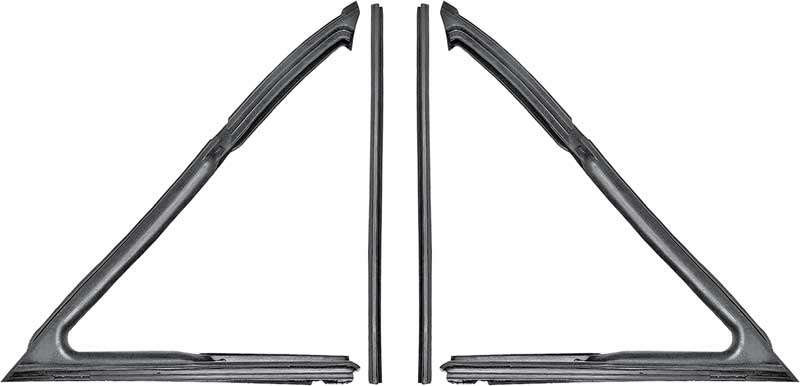 1962-67 Chevy II / Nova Coupe/Convertible Vent Window Weatherstrips - Pair 